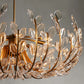 Adela Glass Petal 8 Light Chandelier