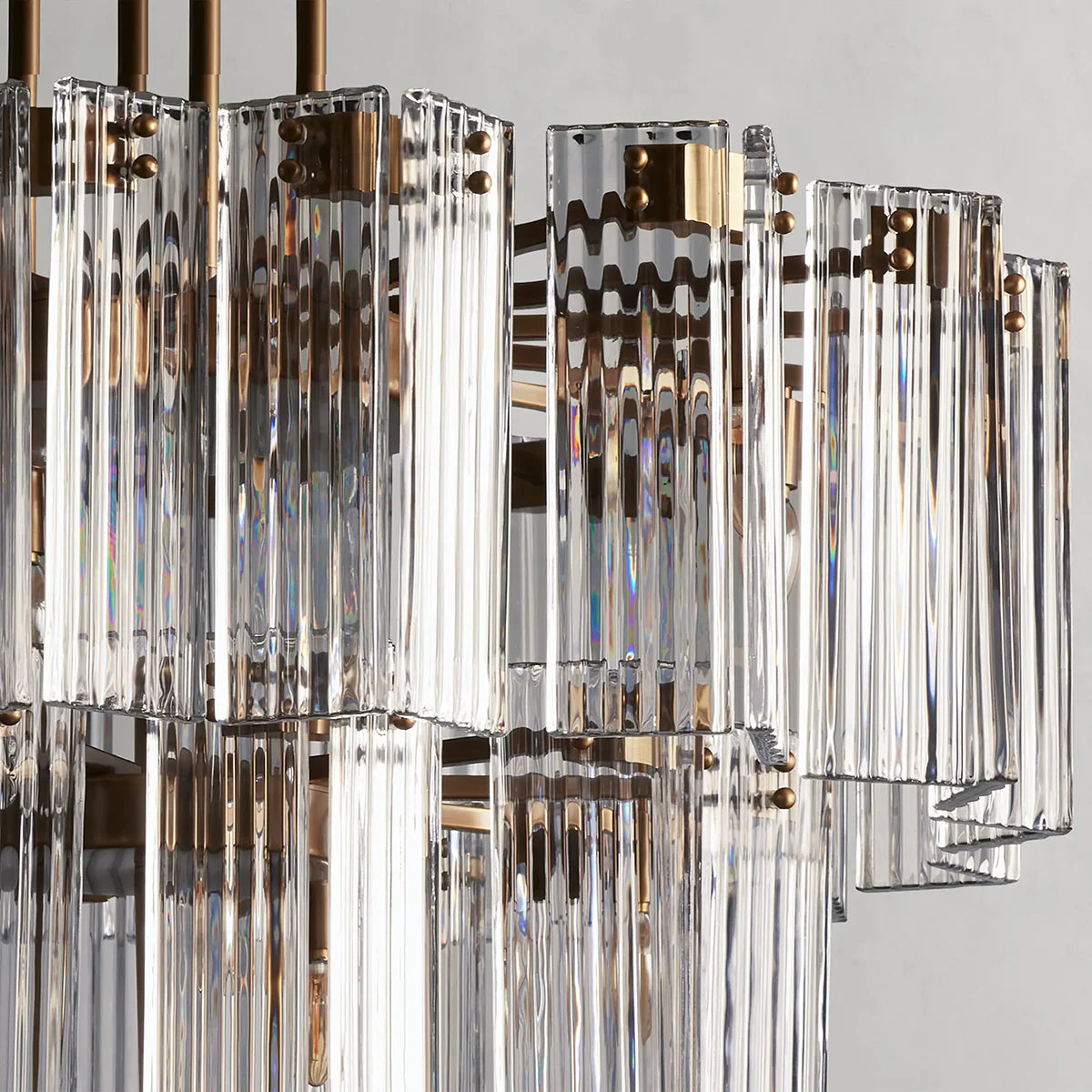 Art Glass Delsier Round Chandelier