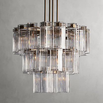 Art Glass Delsier Round Chandelier