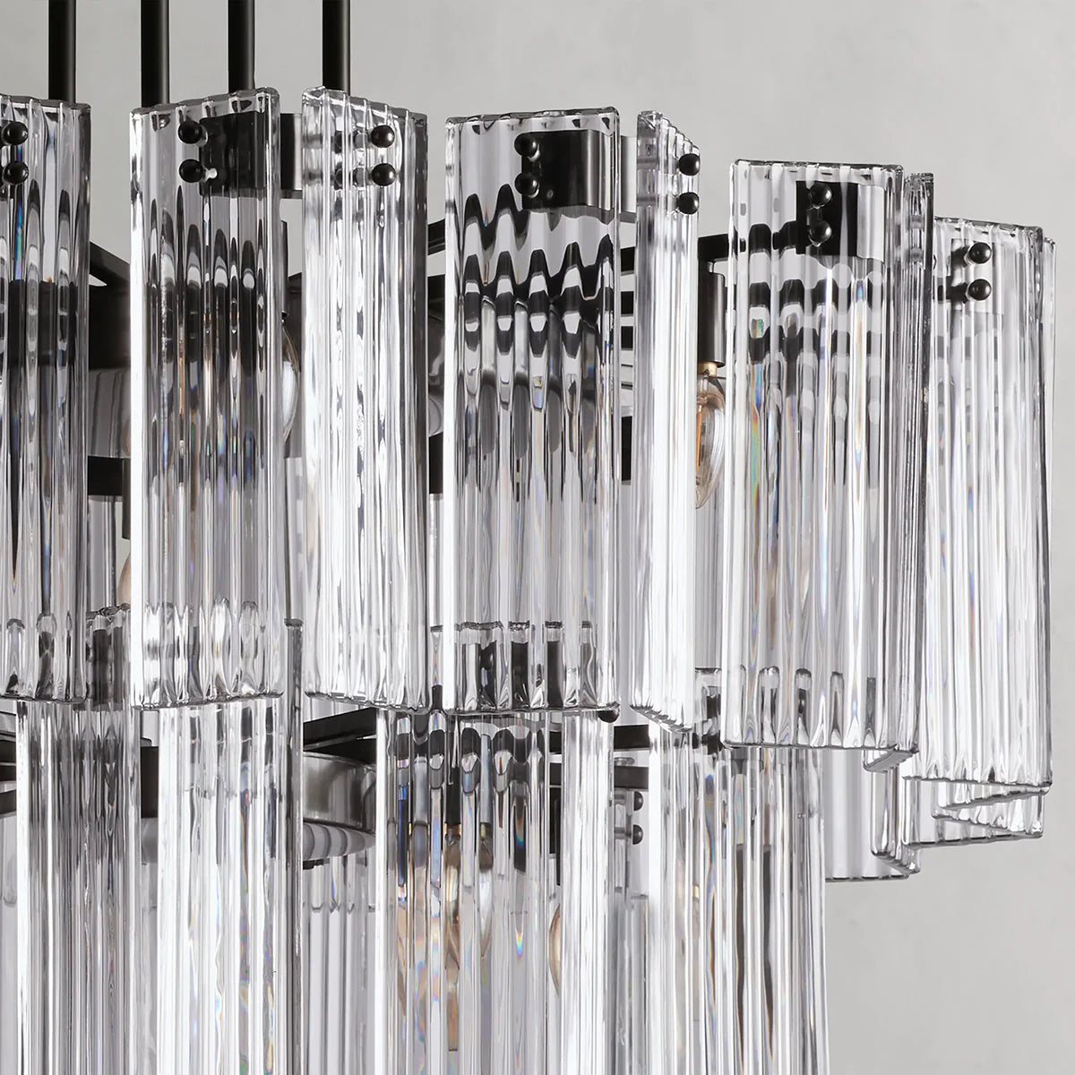 Art Glass Delsier Round Chandelier