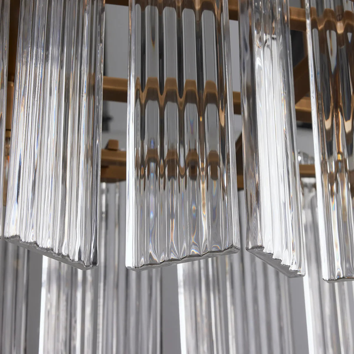 Art Glass Delsier Oval Chandelier