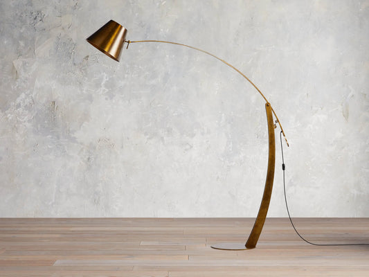 Arcadia Bronze Arc Floor Lamp
