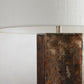 Adrano Table Lamp in Copper with Natural Shade