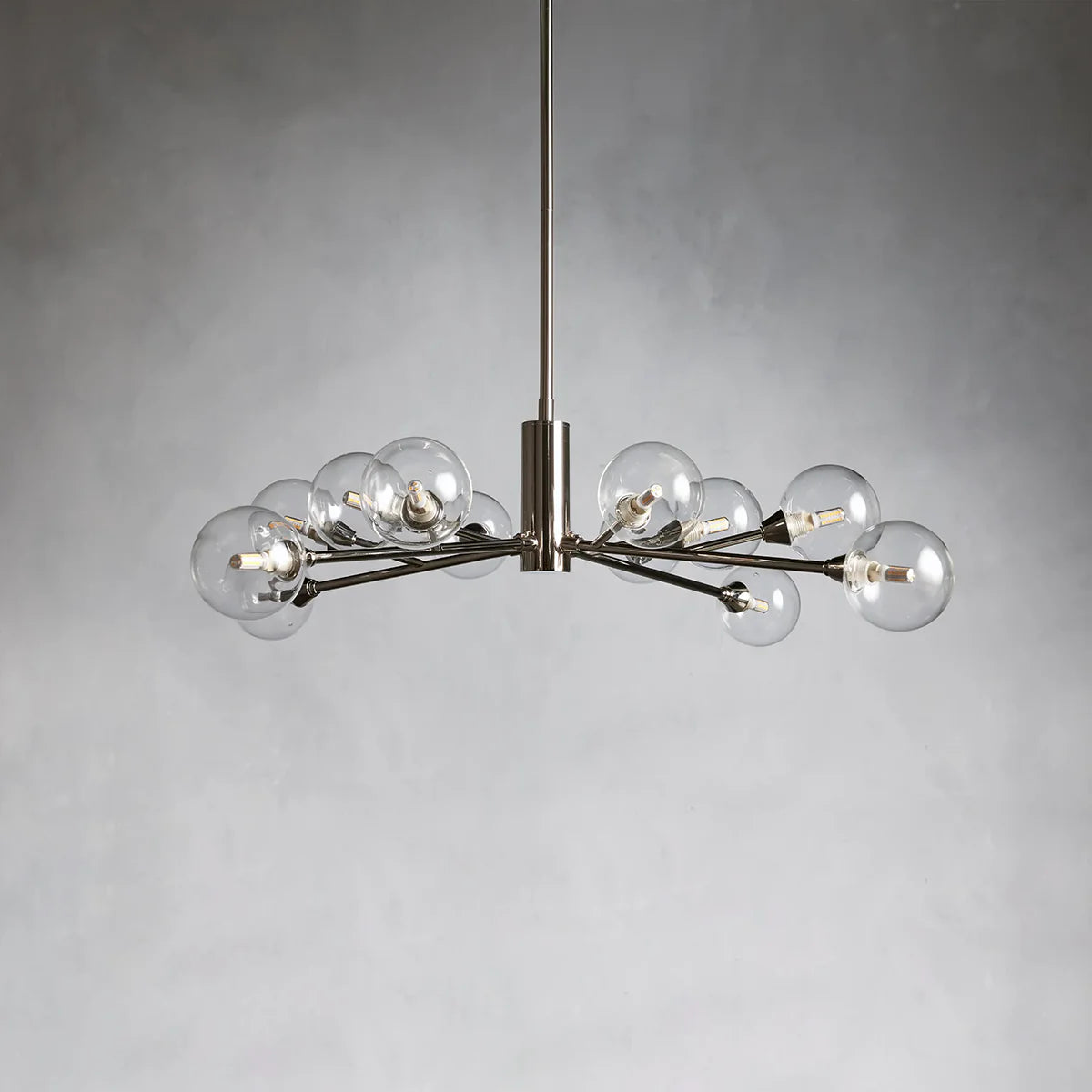 Moder Apollo Glass Ball Round Chandelier