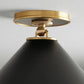 Arno Small Flush Mount in Black
