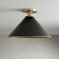 Arno Small Flush Mount in Black