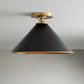 Arno Small Flush Mount in Black