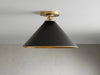 Arno Small Flush Mount in Black