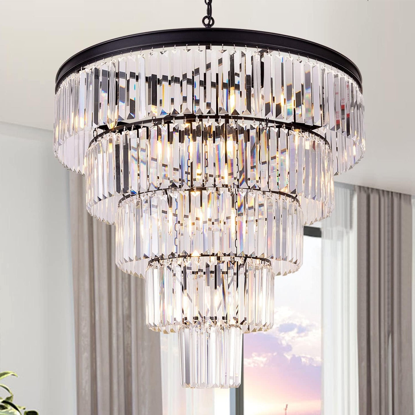 Tochic Crystal Round Chandelier