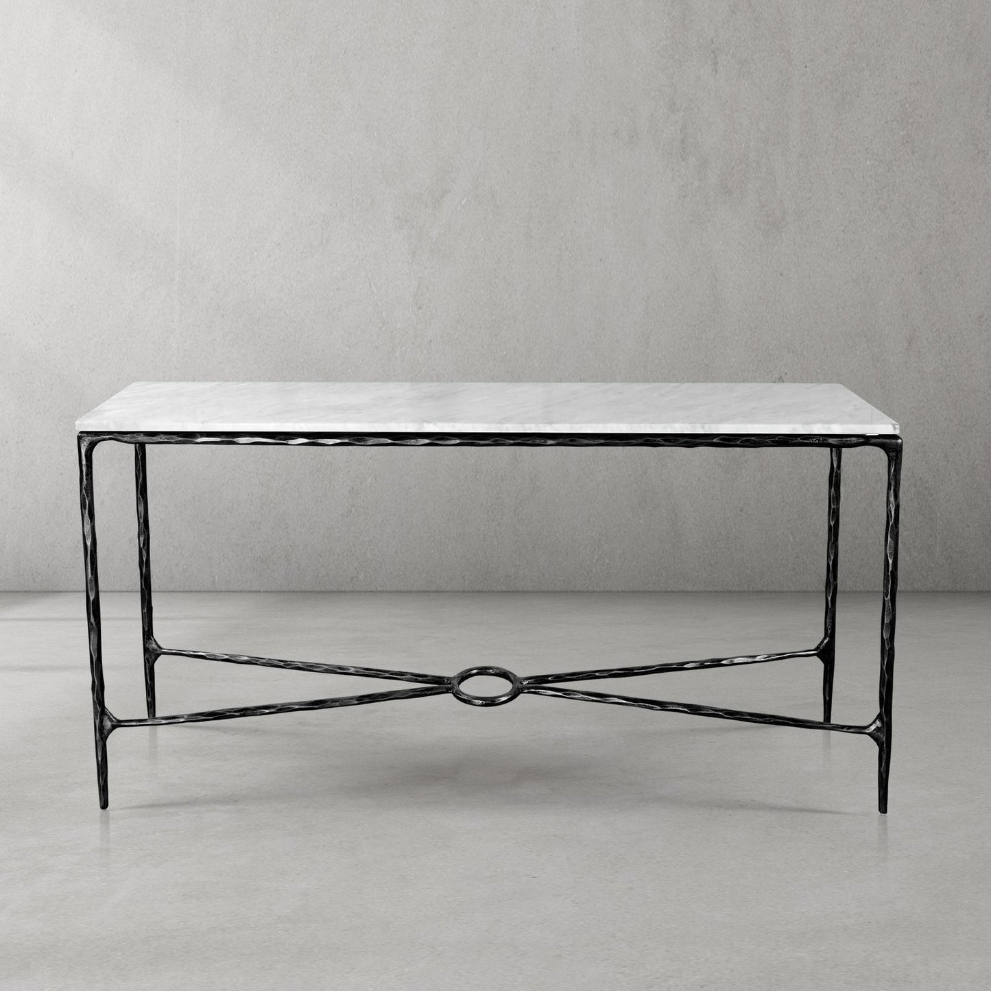 Thaddeus Rectangle Marble Console Table 60" 72"