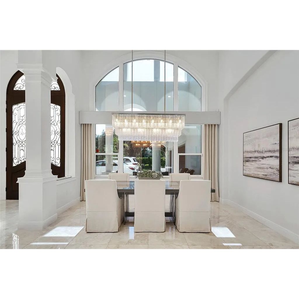 Seline 3-Tier Rectangular Cracked Textured Glass Chandelier