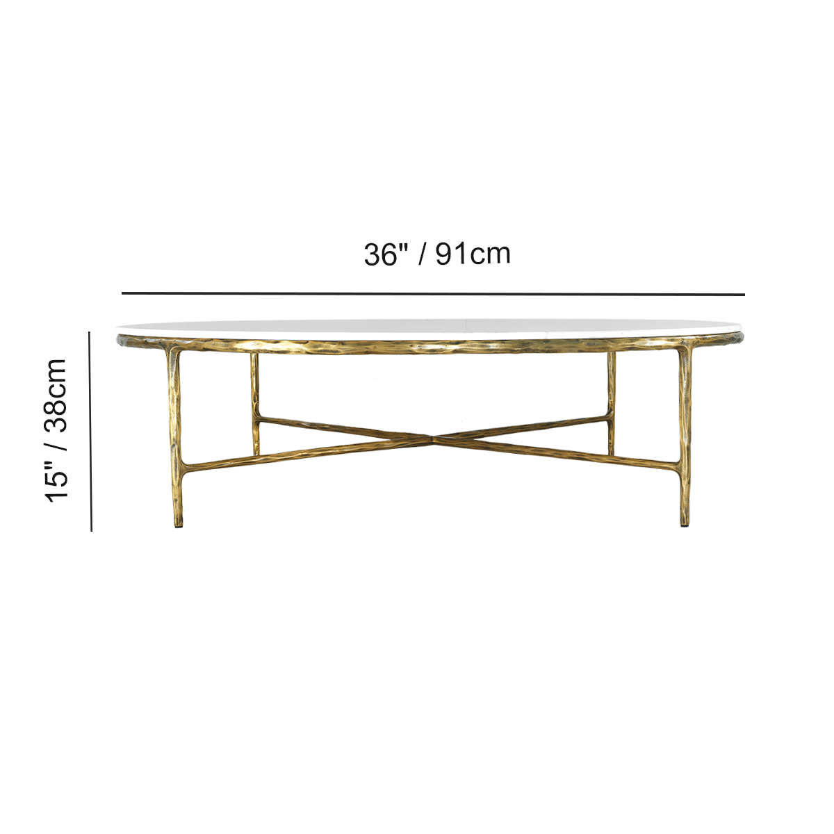 Thaddeus Marble Round Coffee Table 36" 55"