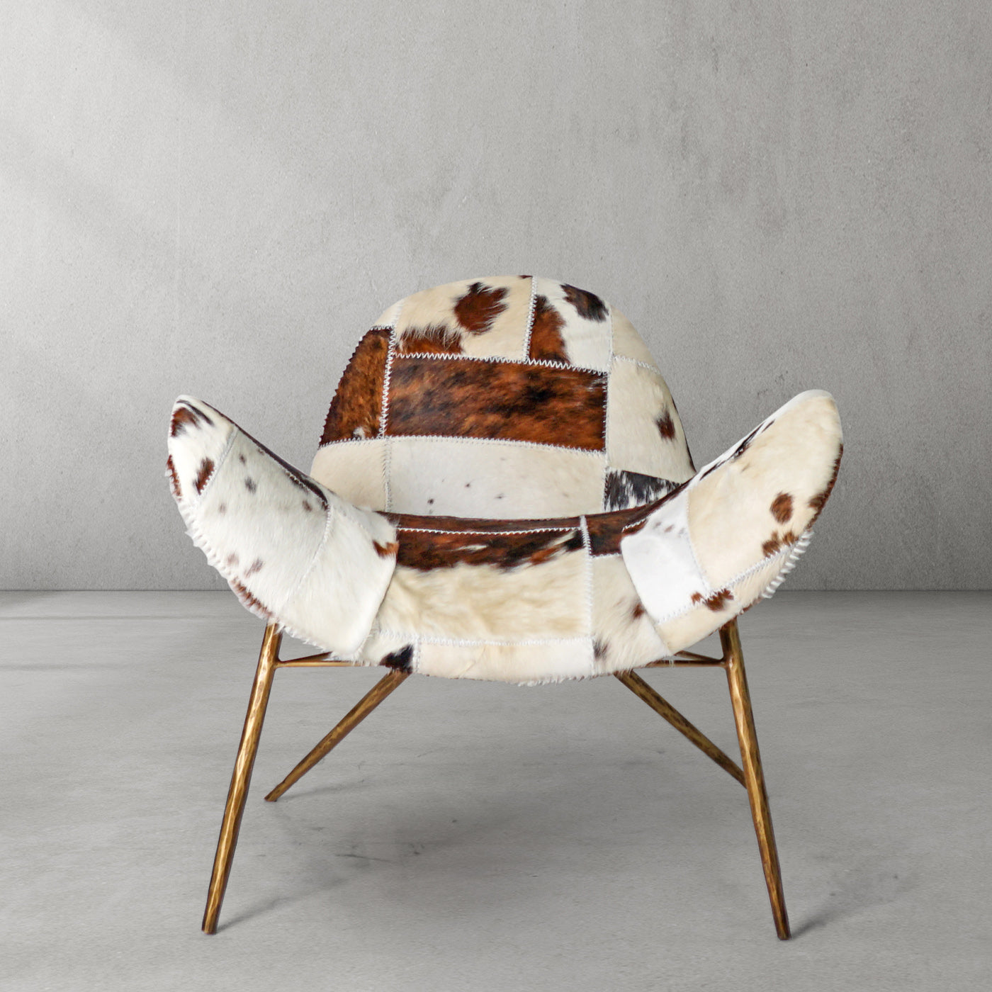 Thaddeus Milk Coffee Fur Lounge Chair