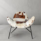 Thaddeus Milk Coffee Fur Lounge Chair