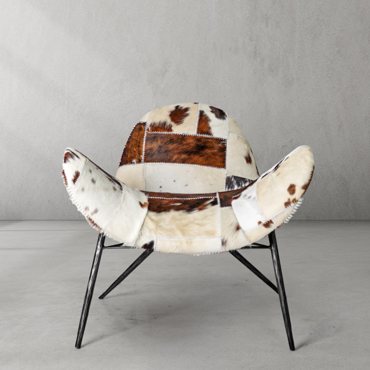 Thaddeus Milk Coffee Fur Lounge Chair