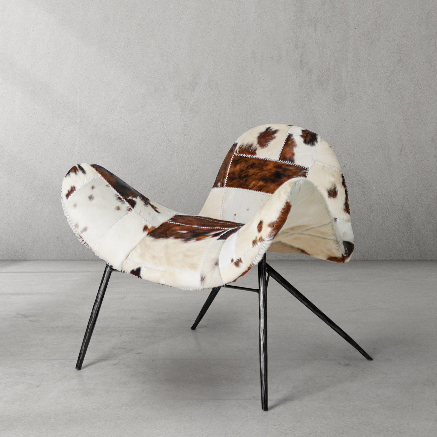 Thaddeus Milk Coffee Fur Lounge Chair