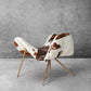 Thaddeus Milk Coffee Fur Lounge Chair