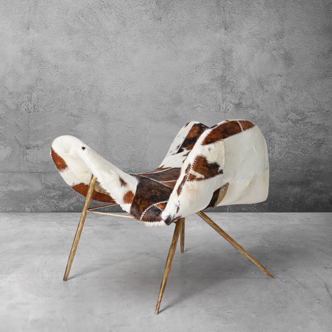 Thaddeus Milk Coffee Fur Lounge Chair