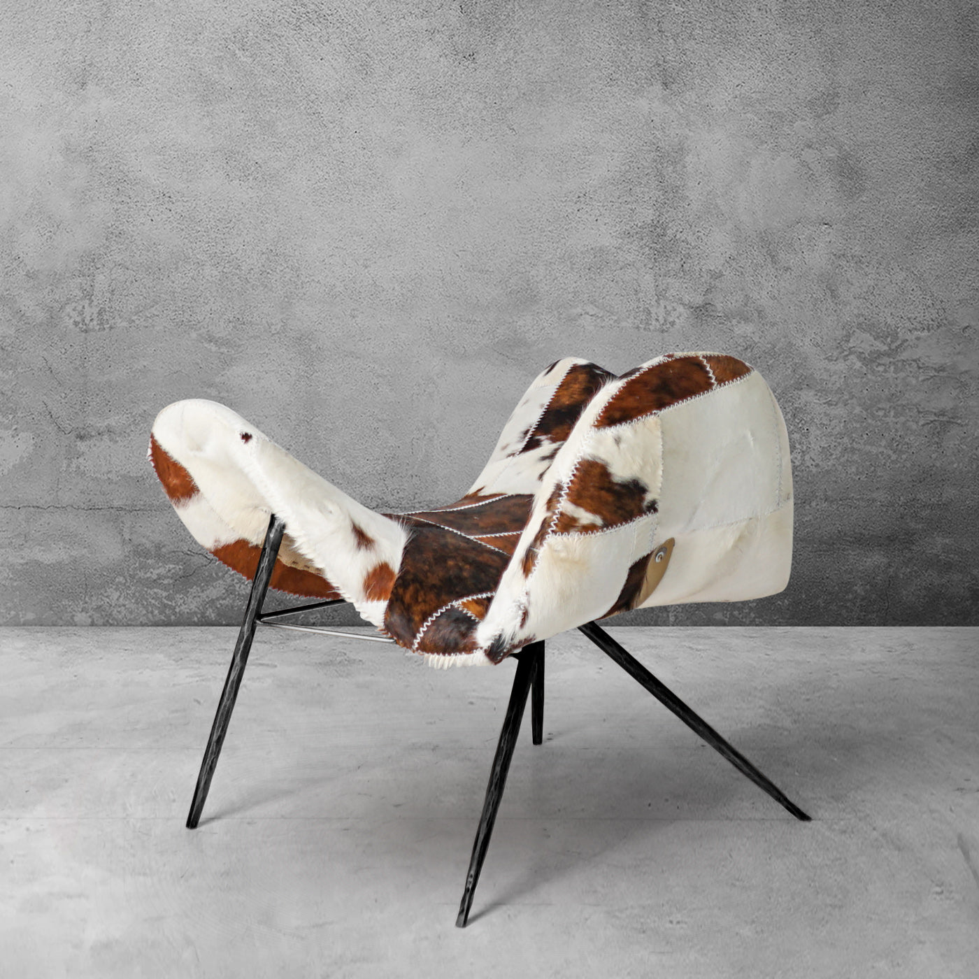 Thaddeus Milk Coffee Fur Lounge Chair