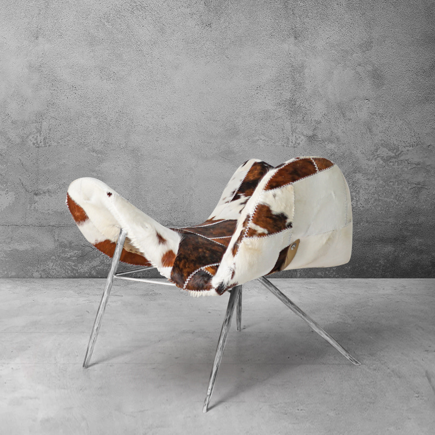 Thaddeus Milk Coffee Fur Lounge Chair