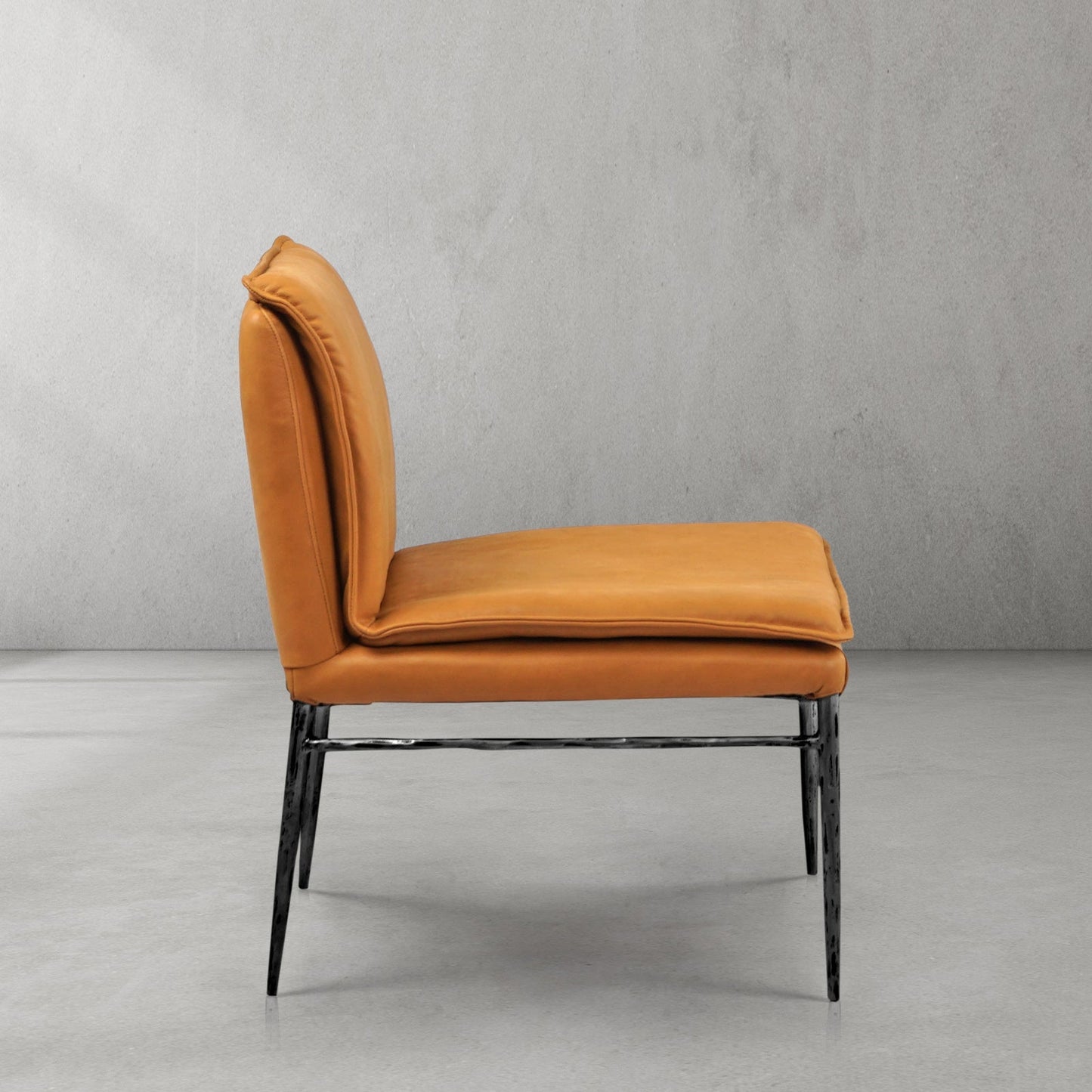 Thaddeus Vintage Leather Dining Chair