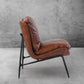 Thaddeus Vintage Leather Armrest Lounge Chair