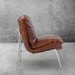 Thaddeus Vintage Leather Armrest Lounge Chair