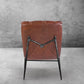 Thaddeus Vintage Leather Armrest Lounge Chair