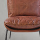Thaddeus Vintage Leather Armrest Lounge Chair