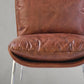 Thaddeus Vintage Leather Armrest Lounge Chair