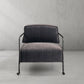 Thaddeus Gray Velvet Armchair