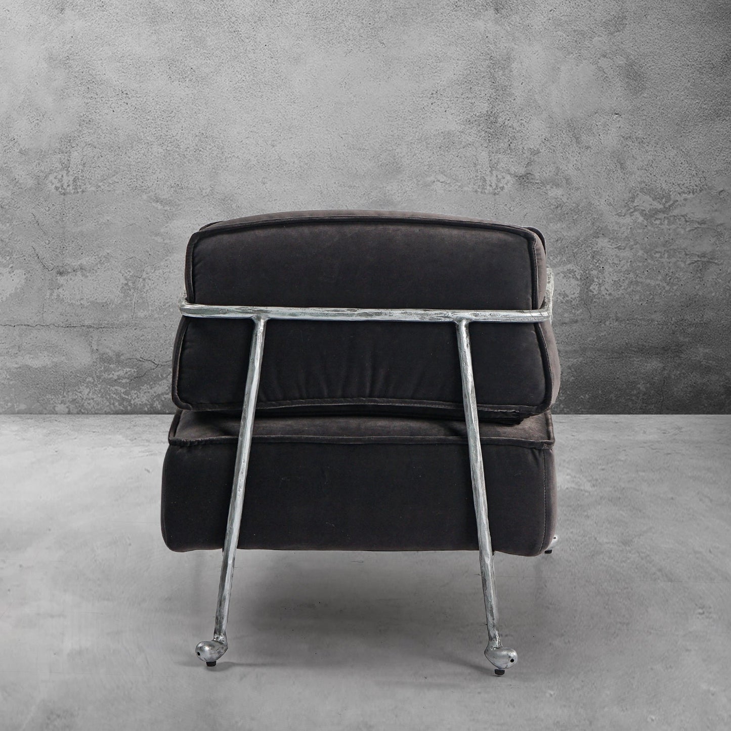 Thaddeus Gray Velvet Armchair
