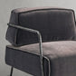 Thaddeus Gray Velvet Armchair