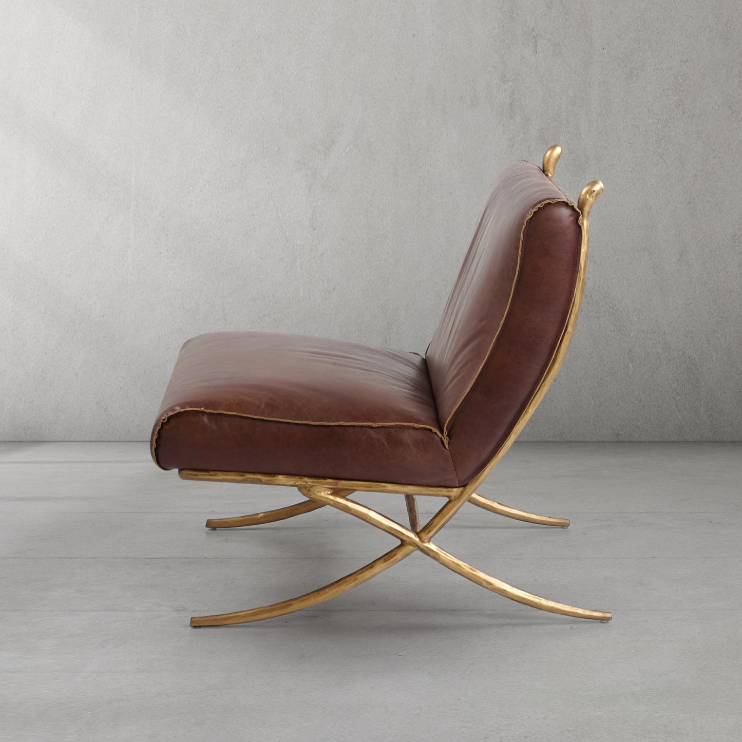 Thaddeus Vintage Leather Lounge Chair
