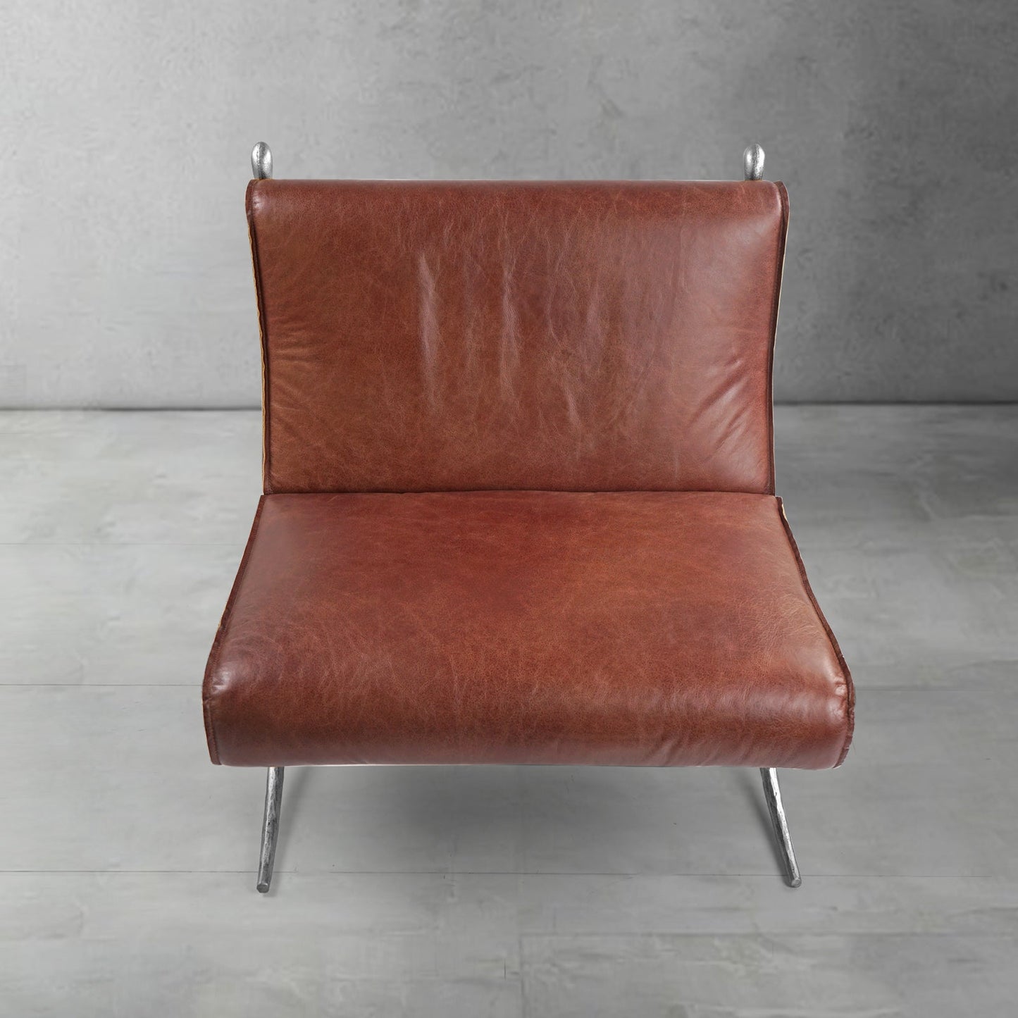 Thaddeus Vintage Leather Lounge Chair