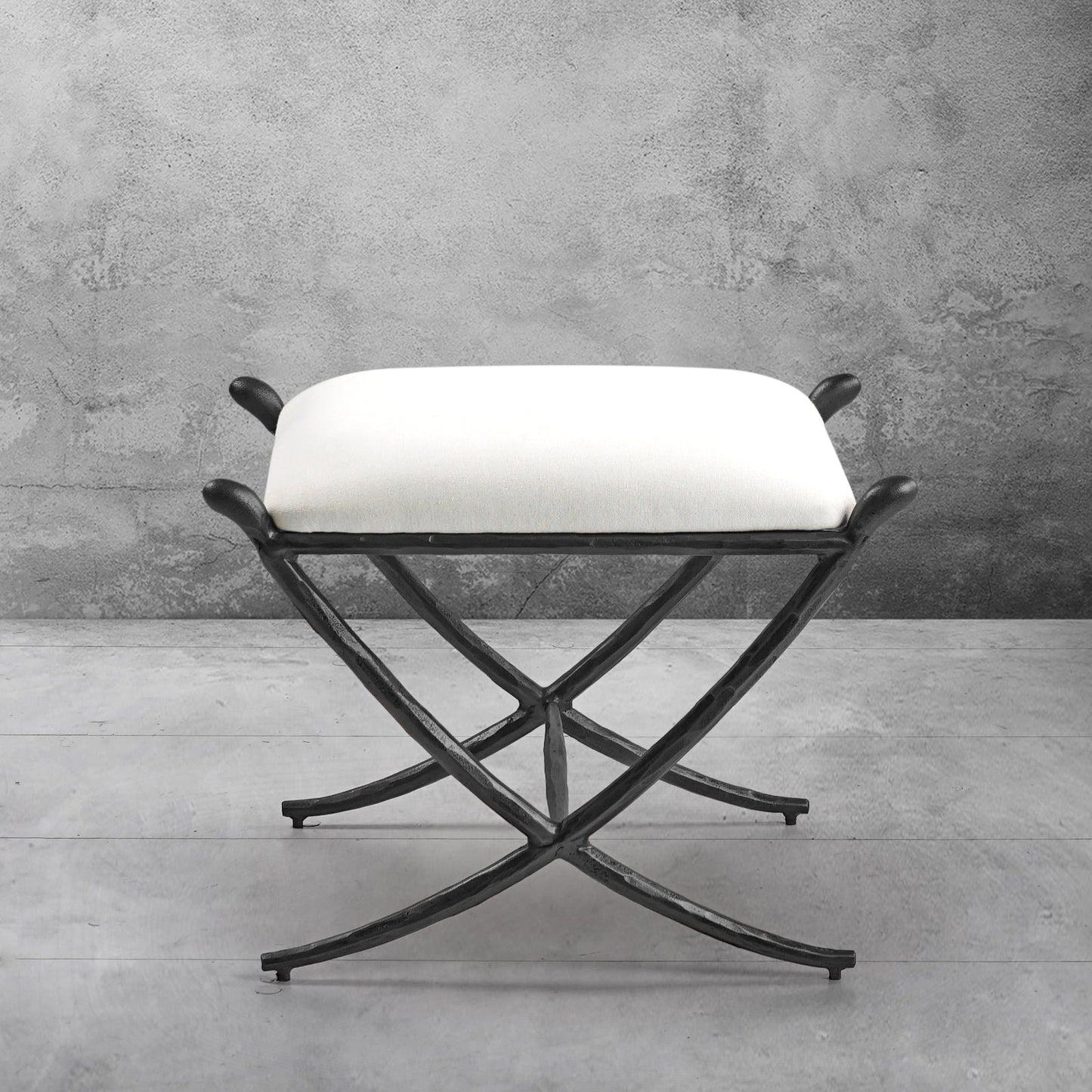 Thaddeus Horn Fabric Base Stool