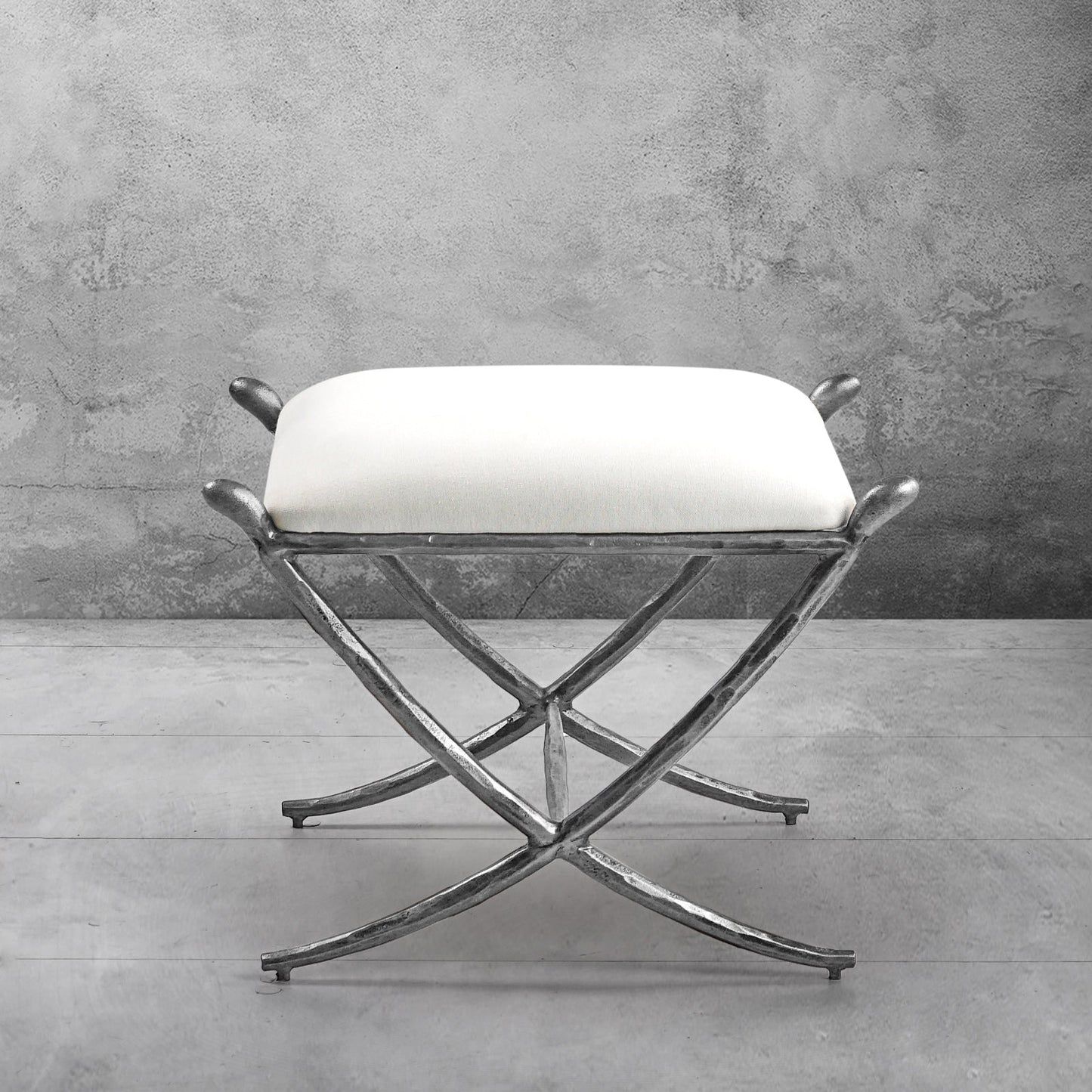 Thaddeus Horn Fabric Base Stool