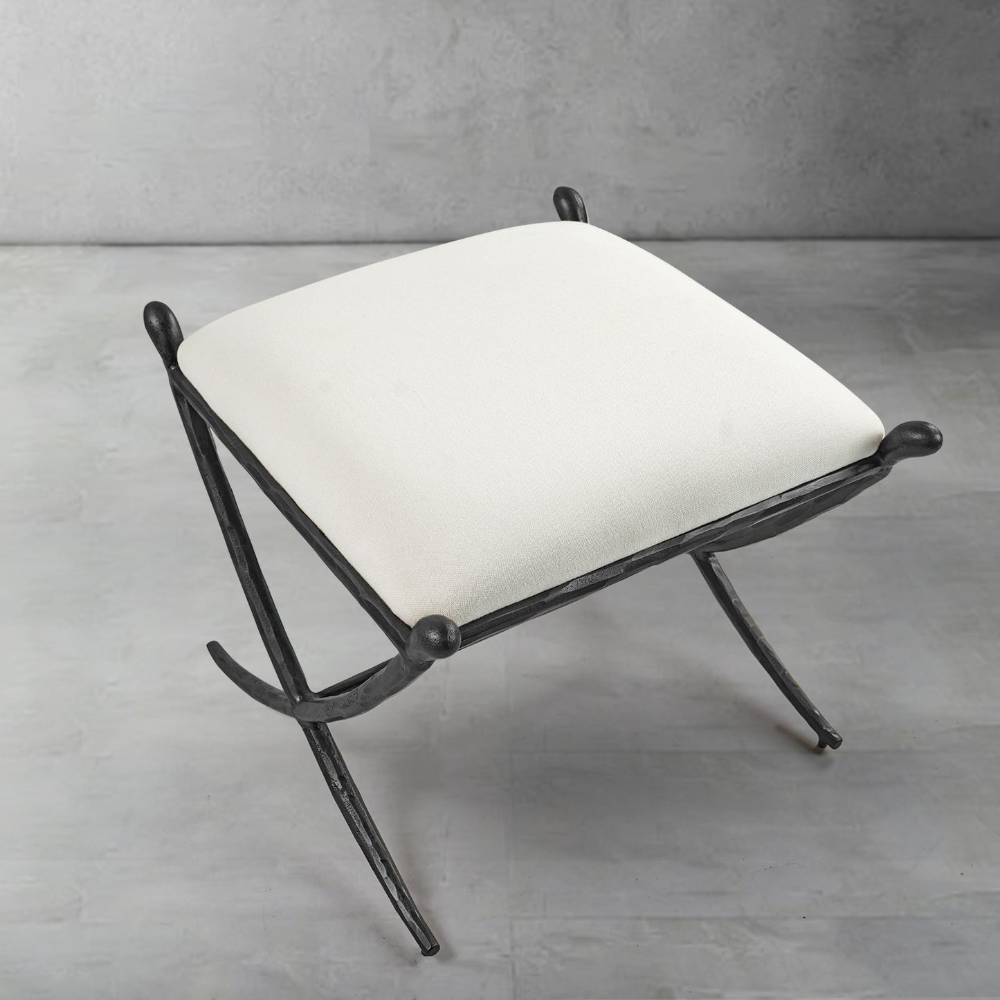 Thaddeus Horn Fabric Base Stool