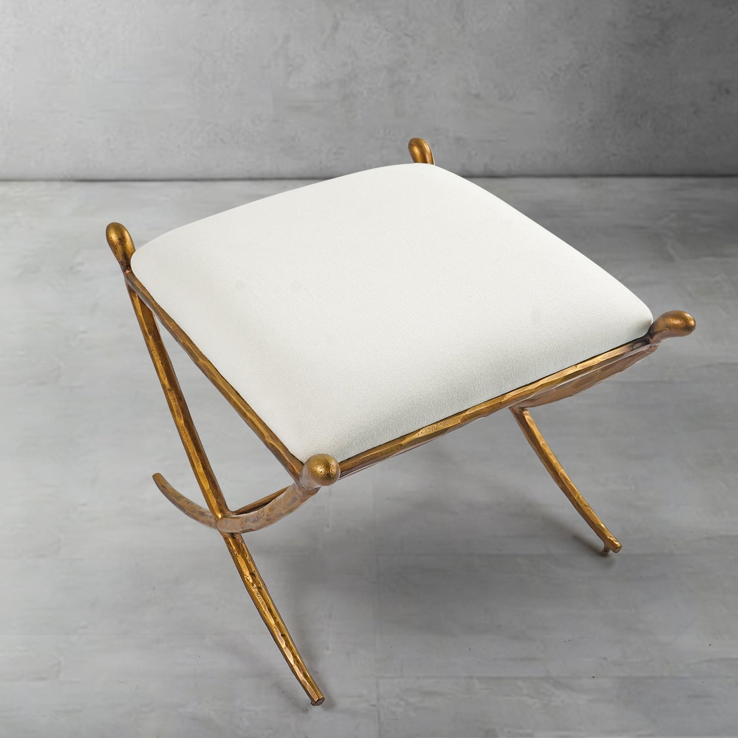 Thaddeus Horn Fabric Base Stool