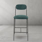 Thaddeus Green Fabric Bar Stool