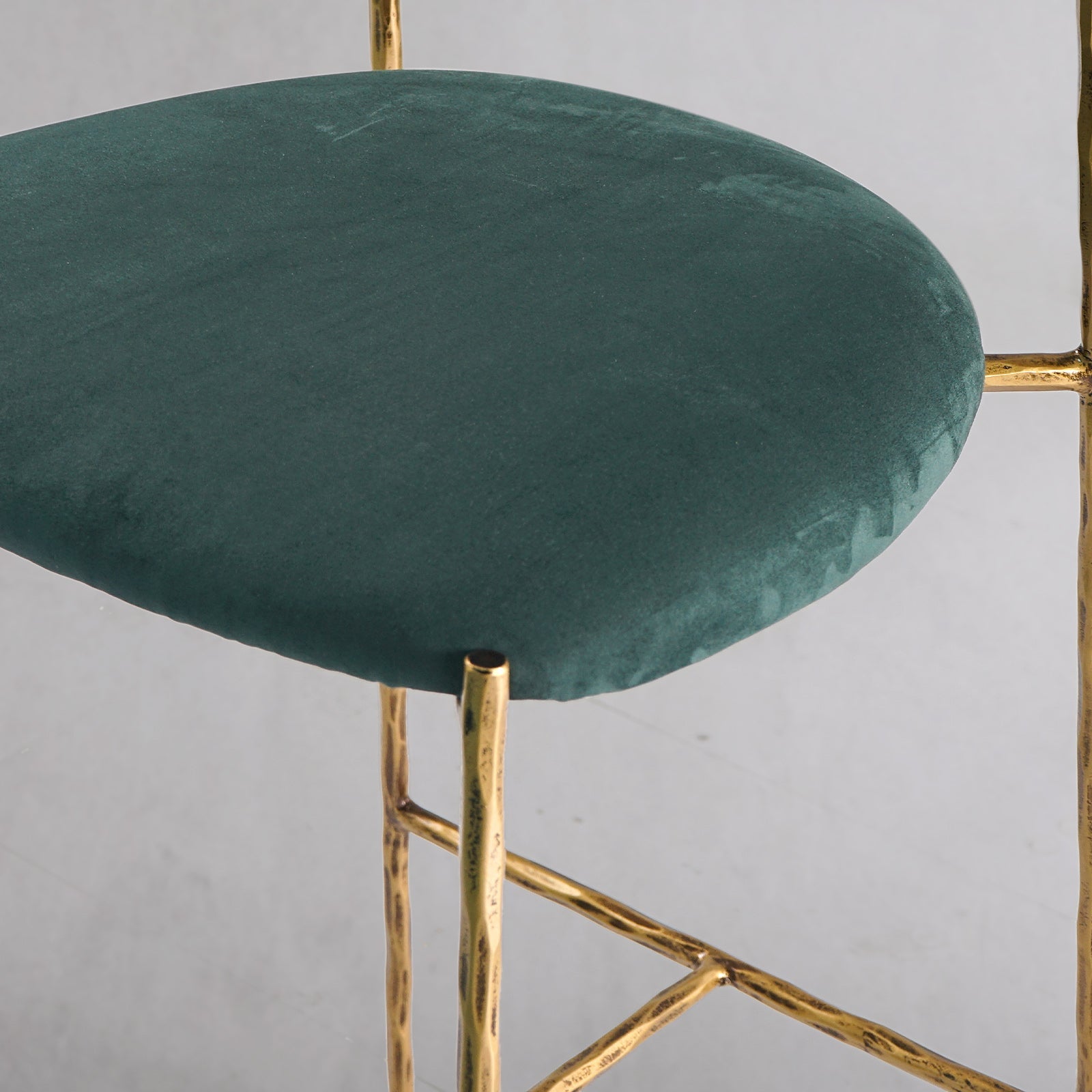 Thaddeus Green Fabric Bar Stool
