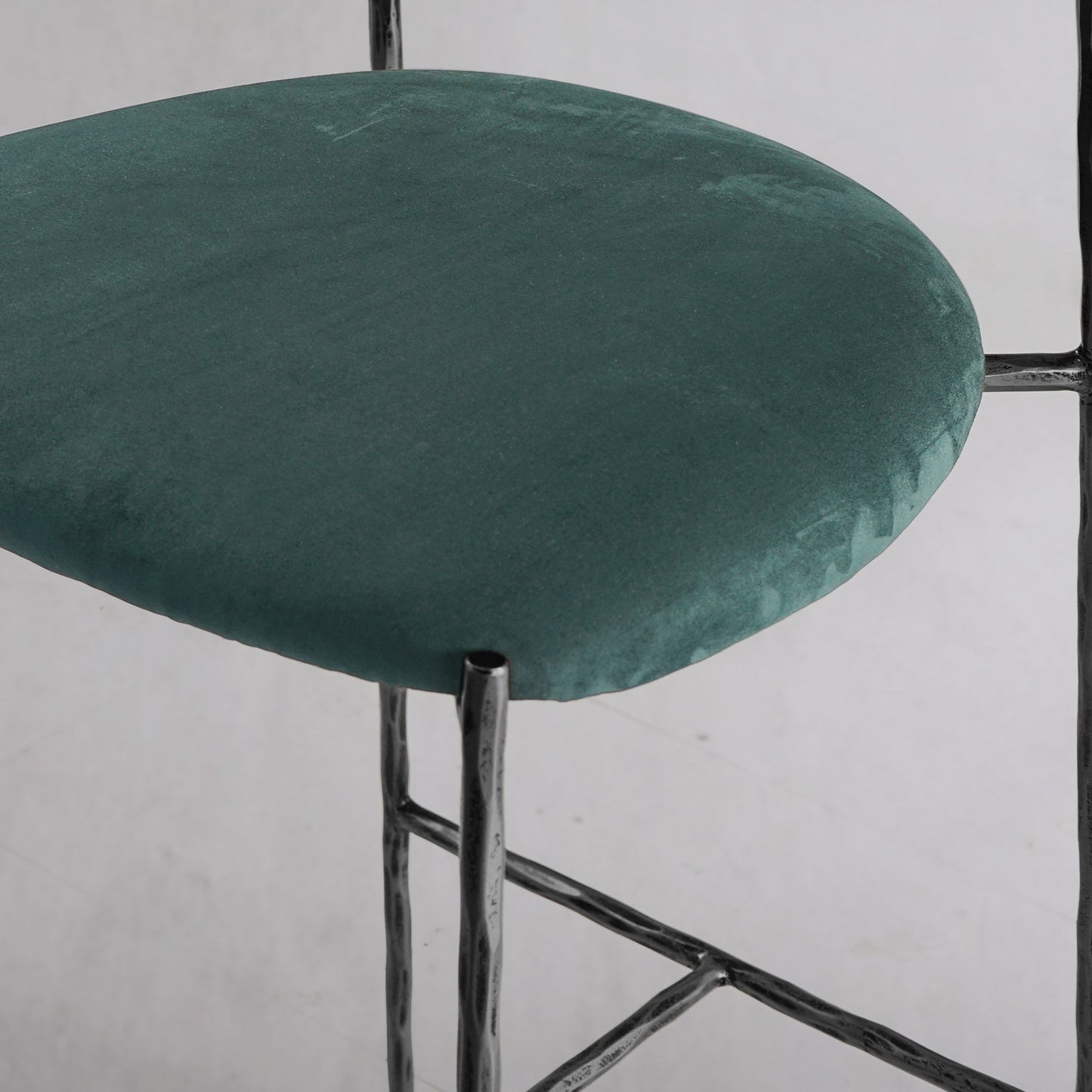 Thaddeus Green Fabric Bar Stool