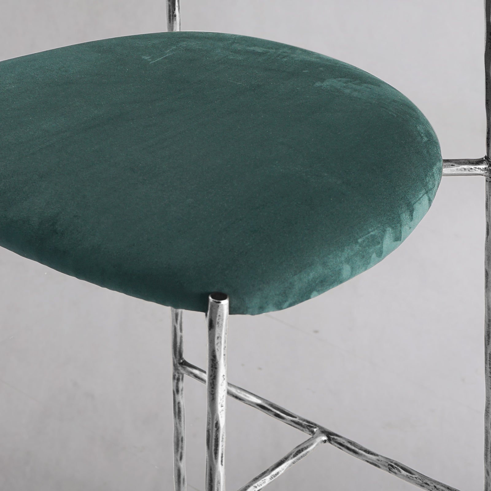 Thaddeus Green Fabric Bar Stool