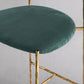 Thaddeus Green Fabric Bar Stool