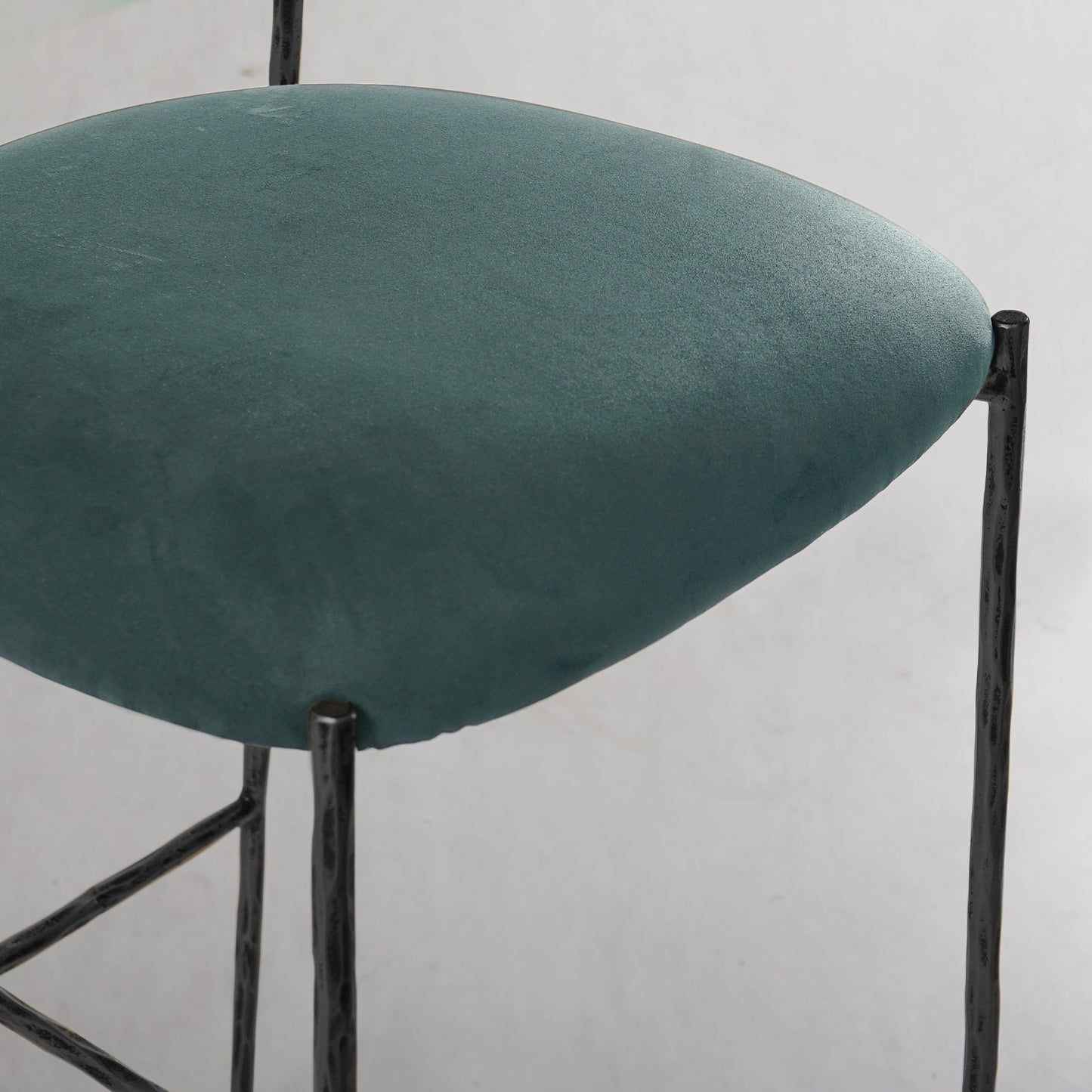 Thaddeus Green Fabric Bar Stool