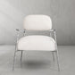 Thaddeus White Pure Wood Handrail Chair