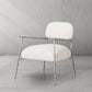 Thaddeus White Pure Wood Handrail Chair