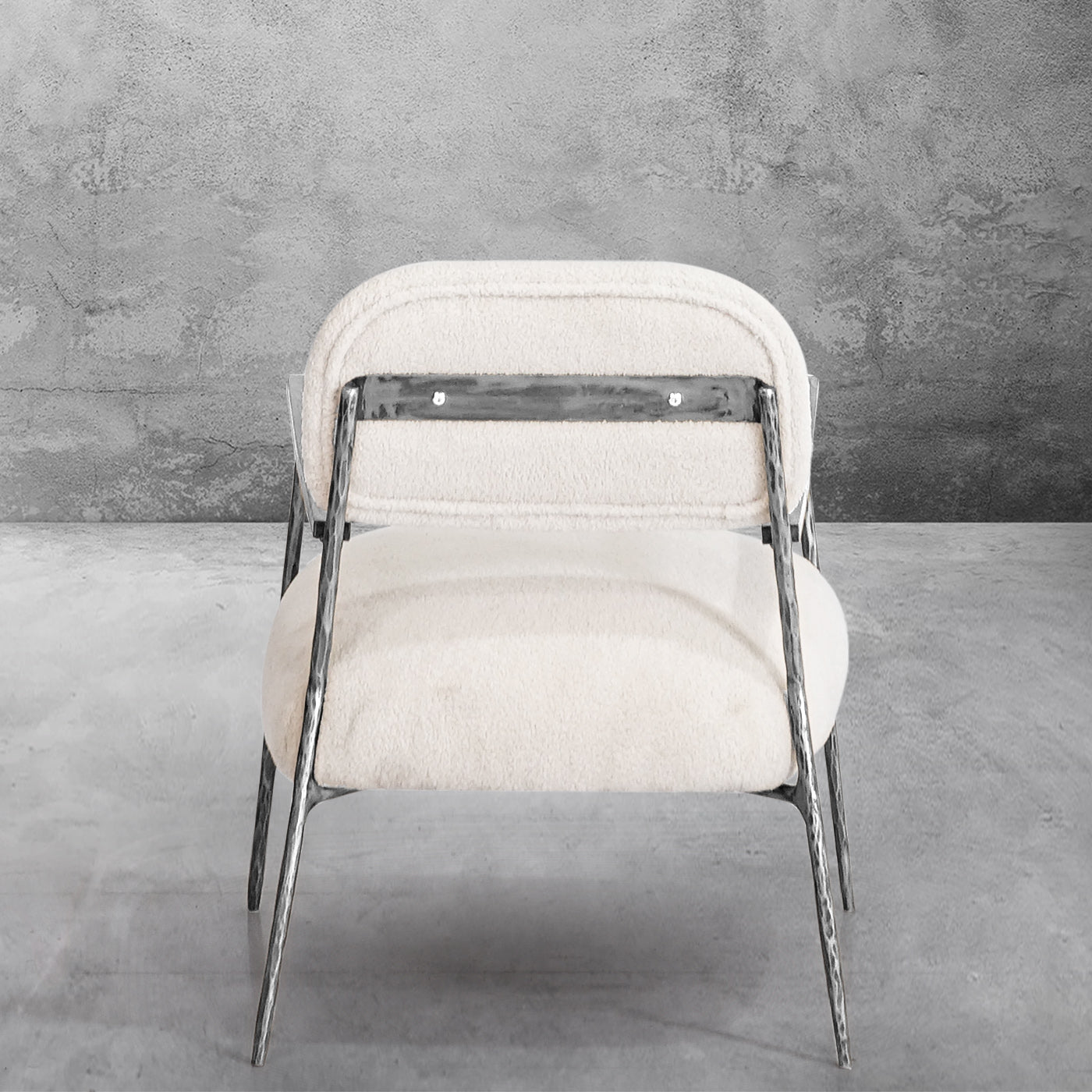 Thaddeus White Pure Wood Handrail Chair