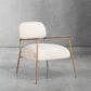 Thaddeus White Pure Wood Handrail Chair