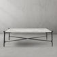 Thaddeus Square Horn Marble Coffee Table 39" 50"